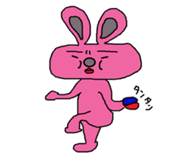 Pota rabbit and his companions sticker #4904889