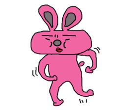 Pota rabbit and his companions sticker #4904890