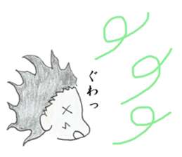 naturally curly hair boy and girl sticker #4905275