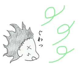 naturally curly hair boy and girl sticker #4905275