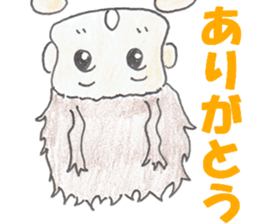 naturally curly hair boy and girl sticker #4905281