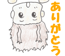 naturally curly hair boy and girl sticker #4905281