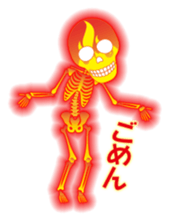 Fire skulls sticker #4906095