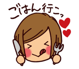 Pretty girl sticker (Happy version) sticker #4906128