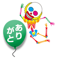 Clown skulls sticker #4906241