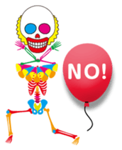 Clown skulls sticker #4906254