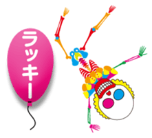 Clown skulls sticker #4906262