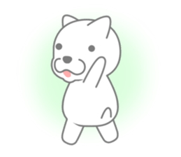 Polar bear will tell the feelings sticker #4906341