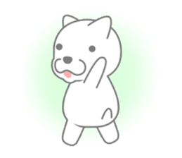 Polar bear will tell the feelings sticker #4906341