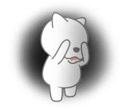 Polar bear will tell the feelings sticker #4906343