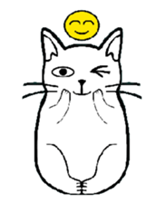 Josh the white cat sticker #4906504