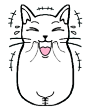 Josh the white cat sticker #4906509