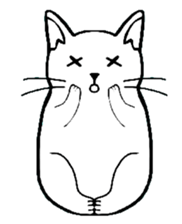 Josh the white cat sticker #4906511
