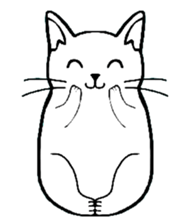 Josh the white cat sticker #4906512