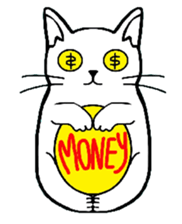 Josh the white cat sticker #4906518