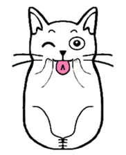 Josh the white cat sticker #4906521