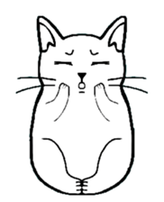 Josh the white cat sticker #4906523