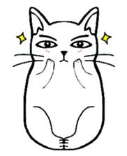 Josh the white cat sticker #4906542