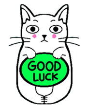 Josh the white cat sticker #4906543