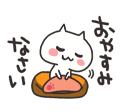 Every day of the white cat sticker #4906626