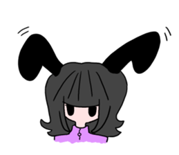 The girl who likes being at home Miki sticker #4907372