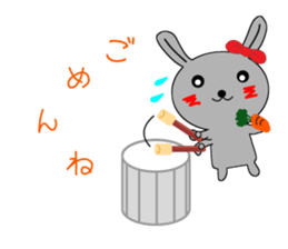 Percussion rabbit sticker #4907584