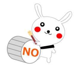 Percussion rabbit sticker #4907594