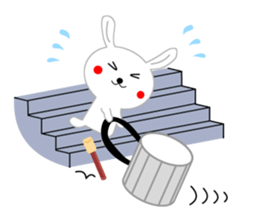Percussion rabbit sticker #4907597