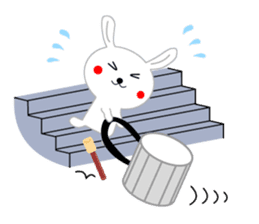 Percussion rabbit sticker #4907597