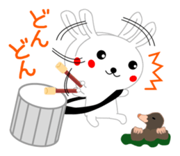 Percussion rabbit sticker #4907598