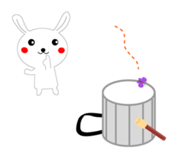 Percussion rabbit sticker #4907600