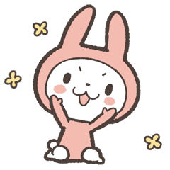 Sticker of Pink Rabbit by kabitas