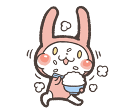 Sticker of Pink Rabbit by kabitas sticker #4908155