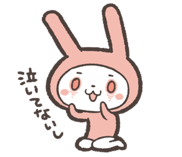 Sticker of Pink Rabbit by kabitas sticker #4908159