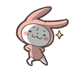 Sticker of Pink Rabbit by kabitas sticker #4908163