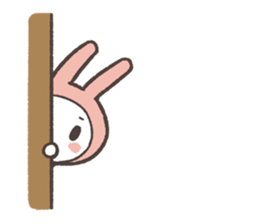 Sticker of Pink Rabbit by kabitas sticker #4908165