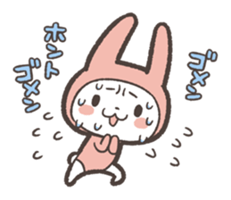 Sticker of Pink Rabbit by kabitas sticker #4908172
