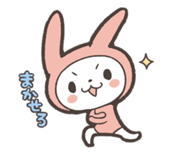Sticker of Pink Rabbit by kabitas sticker #4908175