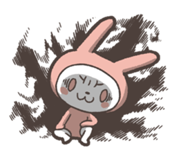 Sticker of Pink Rabbit by kabitas sticker #4908181