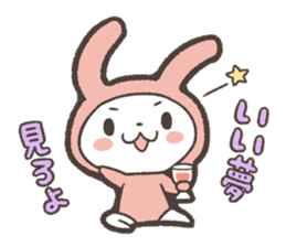 Sticker of Pink Rabbit by kabitas sticker #4908182
