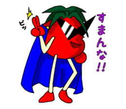 pineapple and tomato !! sticker #4908344