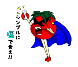 pineapple and tomato !! sticker #4908345