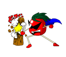pineapple and tomato !! sticker #4908351