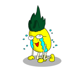 pineapple and tomato !! sticker #4908359