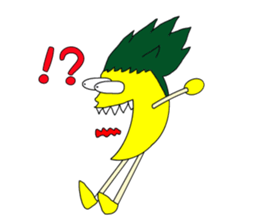 pineapple and tomato !! sticker #4908367