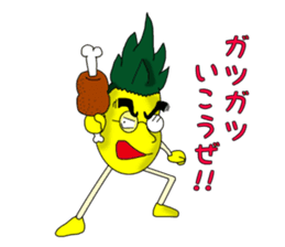 pineapple and tomato !! sticker #4908377