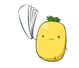Small pineapple 0.0 !! sticker #4908947