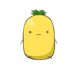 Small pineapple 0.0 !! sticker #4908950