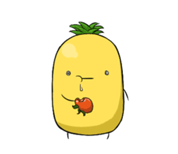 Small pineapple 0.0 !! sticker #4908951