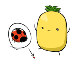 Small pineapple 0.0 !! sticker #4908955